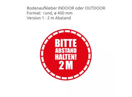 HEJU Abstandsbeschilderung Indoor / Outdoor