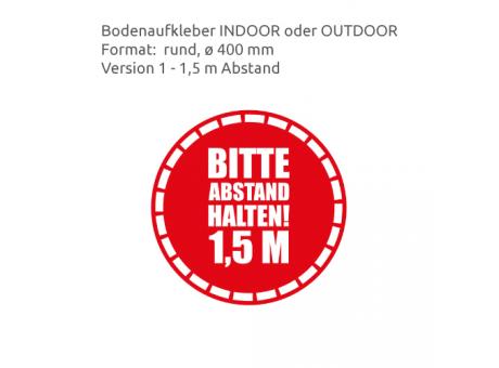 HEJU Abstandsbeschilderung Indoor / Outdoor