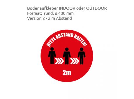 HEJU Abstandsbeschilderung Indoor / Outdoor