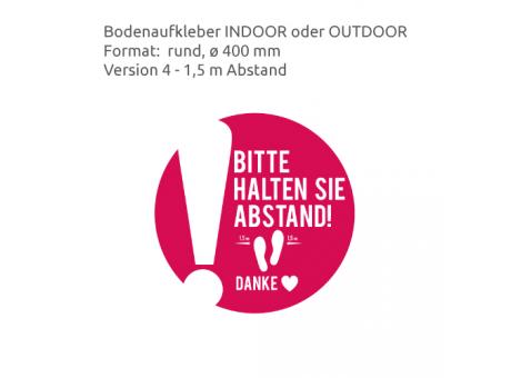 HEJU Abstandsbeschilderung Indoor / Outdoor