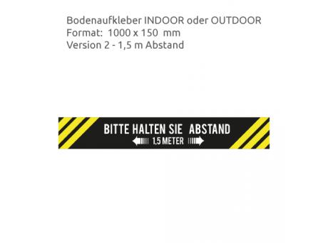 HEJU Abstandsbeschilderung Indoor / Outdoor
