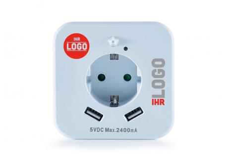 4in1 LED-Nachtlicht mit Bewegungsmelder & Steckdose inkl. USB