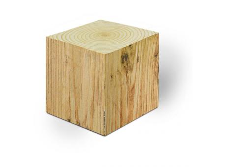 Notizquader Design Edition Holz 68 x 68 x 68 mm
