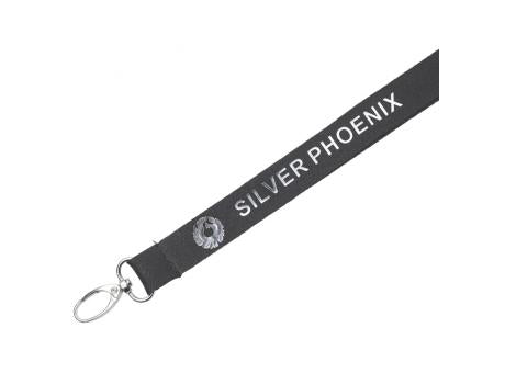 Lanyard Umhängeband mit silberner Folienprägung