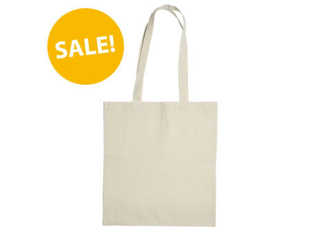 Baumwolltasche mit langen Henkeln, 140 gr/m²
