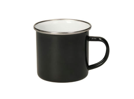 Emaille-Becher "Cozy", 300 ml, schwarz