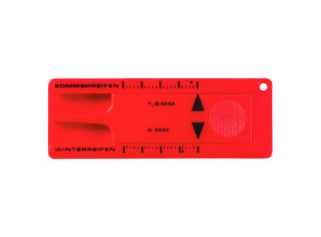 Schlüsselanhänger "Reifenprofilmesser"