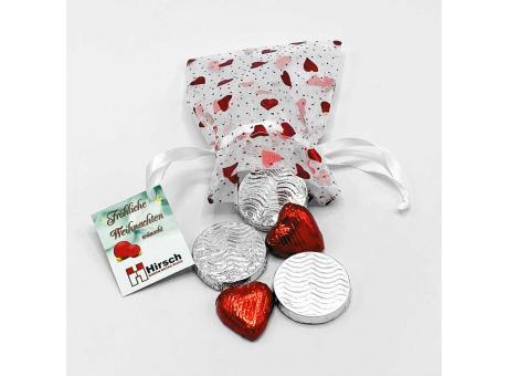 Organzasäckchen "In Love", mit Karte