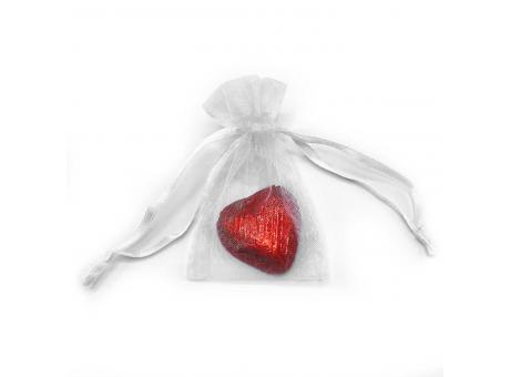 Organzasäckchen "Single Heart", neutral