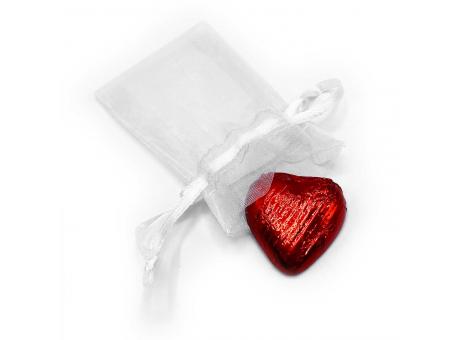 Organzasäckchen "Single Heart", neutral
