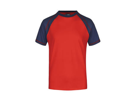 Men's Raglan-T - T-Shirt in sportlicher, zweifarbiger Optik