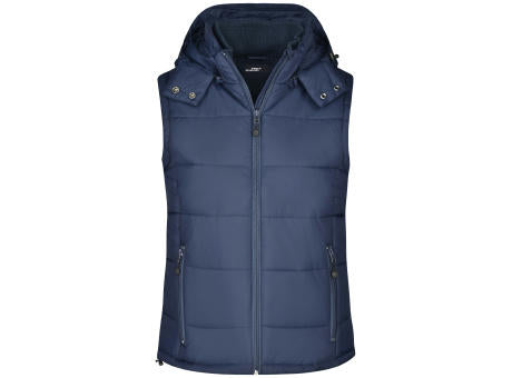 Ladies' Padded Vest - Modische Steppweste mit abnehmbarer Kapuze