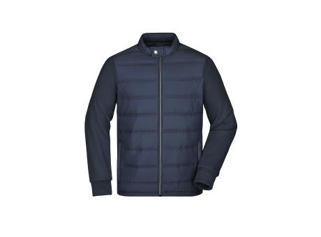 Men's Hybrid Sweat Jacket - Modische Sweatjacke in attraktivem Materialmix