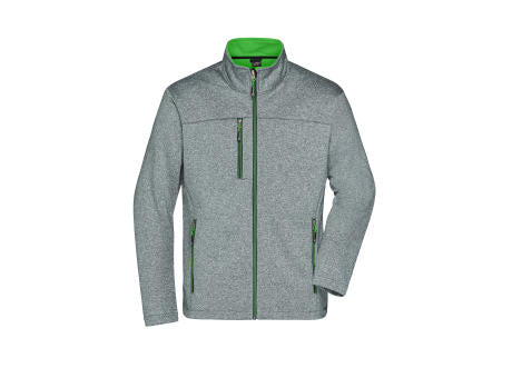 Men's Softshell Jacket - Softshelljacke in Melange-Optik