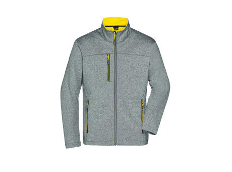 Men's Softshell Jacket - Softshelljacke in Melange-Optik
