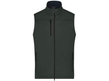 Men's Softshell Vest GRS - Klassische Softshellweste im sportlichen Design aus recyceltem Polyester