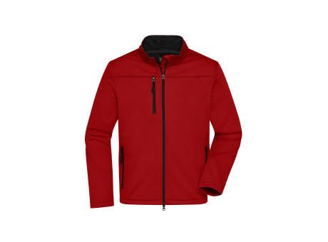 Men's Softshell Jacket GRS - Klassische Softshelljacke im sportlichen Design aus recyceltem Polyester