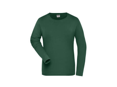 Ladies' ORGANIC Stretch-Longsleeve Work - SOLID - OCS Blended - Langarm-Shirt aus weichem Elastic-Single Jersey
