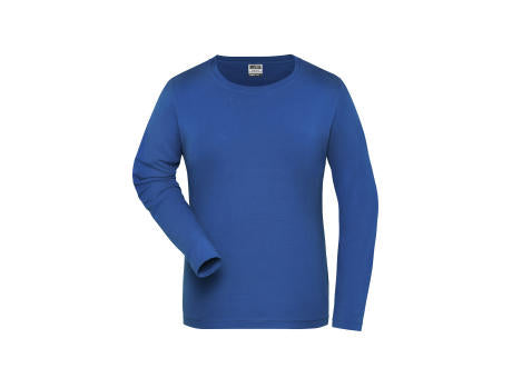 Ladies' ORGANIC Stretch-Longsleeve Work - SOLID - OCS Blended - Langarm-Shirt aus weichem Elastic-Single Jersey