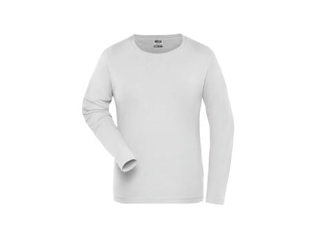 Ladies' ORGANIC Stretch-Longsleeve Work - SOLID - OCS Blended - Langarm-Shirt aus weichem Elastic-Single Jersey