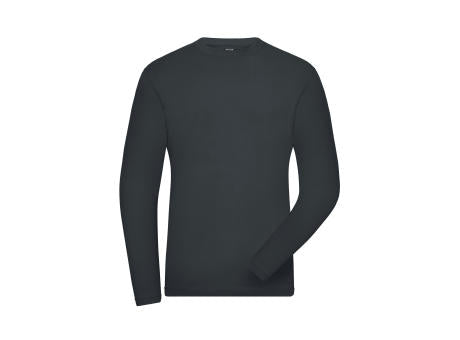 Men's ORGANIC Stretch-Longsleeve Work - SOLID - OCS Blended - Langarm-Shirt aus weichem Elastic-Single Jersey