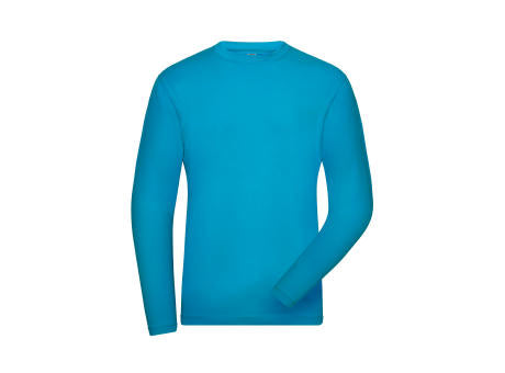 Men's ORGANIC Stretch-Longsleeve Work - SOLID - OCS Blended - Langarm-Shirt aus weichem Elastic-Single Jersey