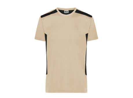 Men's Workwear T-Shirt - STRONG - GRS & OCS Blended - Strapazierfähiges und pflegeleichtes T-Shirt mit Kontrasteinsätzen