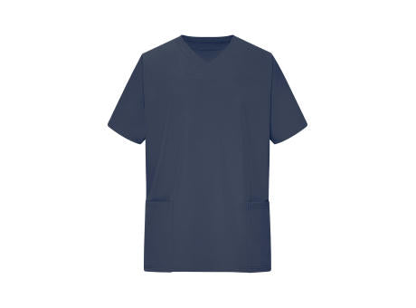 Men's Stretch-Kasack - Elastischer Kasack mit V-Ausschnitt
