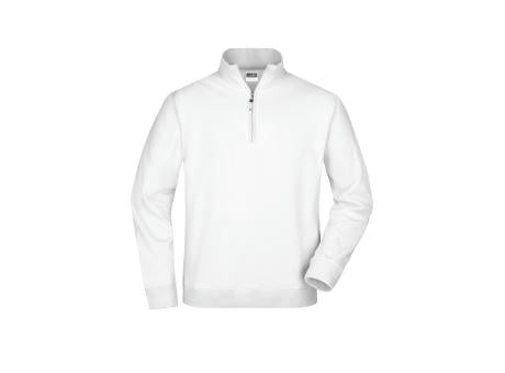 Round-Neck Zip - Sweatshirt mit Stehkragen und kurzem Reißverschluss