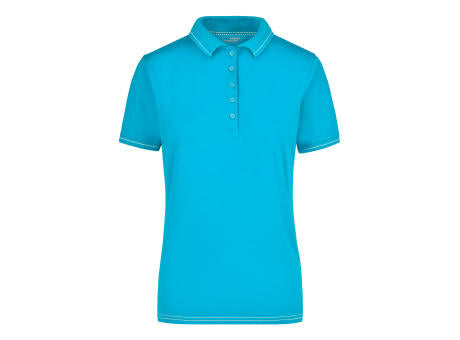 Ladies' Elastic Polo - Hochwertiges Poloshirt mit Kontraststreifen