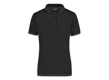 Ladies' Elastic Polo - Hochwertiges Poloshirt mit Kontraststreifen