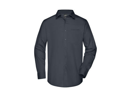 Men's Business Shirt Long-Sleeved - Klassisches Shirt aus strapazierfähigem Mischgewebe
