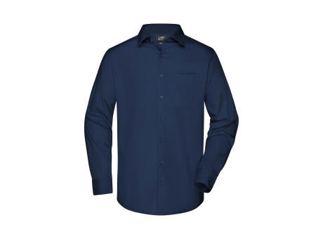 Men's Business Shirt Long-Sleeved - Klassisches Shirt aus strapazierfähigem Mischgewebe