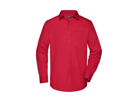 Men's Business Shirt Long-Sleeved - Klassisches Shirt aus strapazierfähigem Mischgewebe