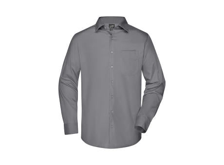 Men's Business Shirt Long-Sleeved - Klassisches Shirt aus strapazierfähigem Mischgewebe