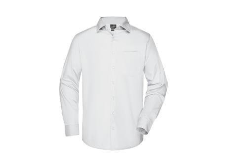 Men's Business Shirt Long-Sleeved - Klassisches Shirt aus strapazierfähigem Mischgewebe