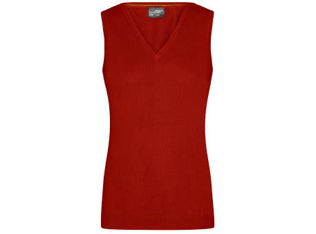 Ladies' V-Neck Pullunder - Klassischer Baumwoll-Pullunder