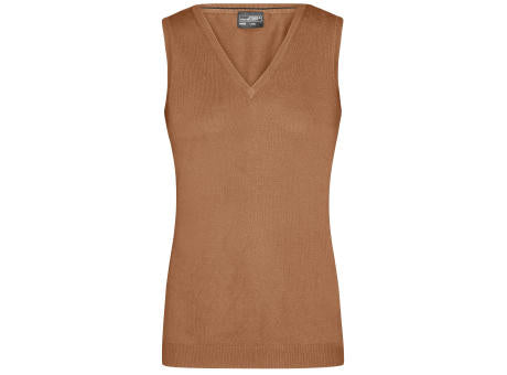 Ladies' V-Neck Pullunder - Klassischer Baumwoll-Pullunder