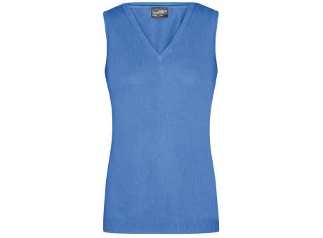 Ladies' V-Neck Pullunder - Klassischer Baumwoll-Pullunder