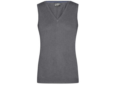 Ladies' V-Neck Pullunder - Klassischer Baumwoll-Pullunder