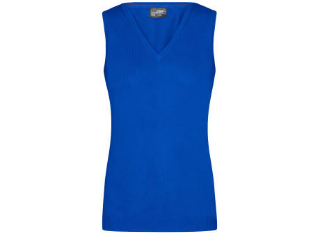 Ladies' V-Neck Pullunder - Klassischer Baumwoll-Pullunder