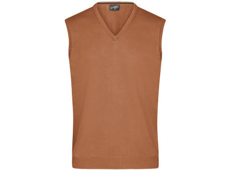 Men's V-Neck Pullunder - Klassischer Baumwoll-Pullunder