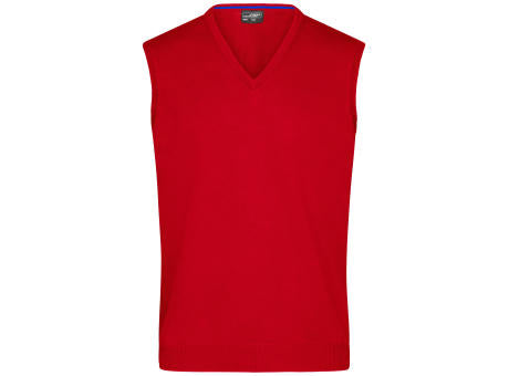 Men's V-Neck Pullunder - Klassischer Baumwoll-Pullunder