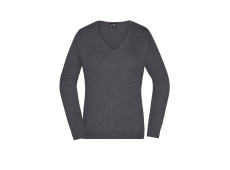 Ladies' V-Neck Pullover - Klassischer Baumwoll-Pullover