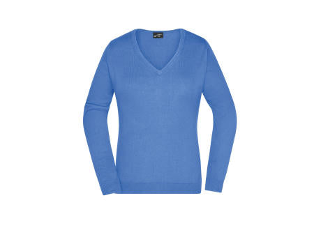 Ladies' V-Neck Pullover - Klassischer Baumwoll-Pullover