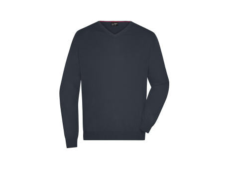 Men's V-Neck Pullover - Klassischer Baumwoll-Pullover