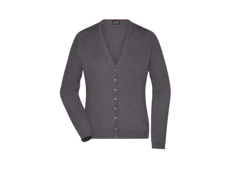 Ladies' V-Neck Cardigan - Klassische Baumwoll-Strickjacke