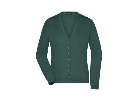 Ladies' V-Neck Cardigan - Klassische Baumwoll-Strickjacke