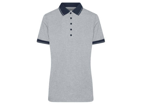 Ladies' Heather Polo - Melange Polo mit modischen Details