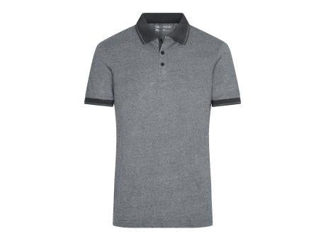 Men's Heather Polo - Melange Polo mit modischen Details